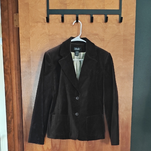 Rafaella Jackets & Blazers - Rafaella Dark Brown Women's Blazer